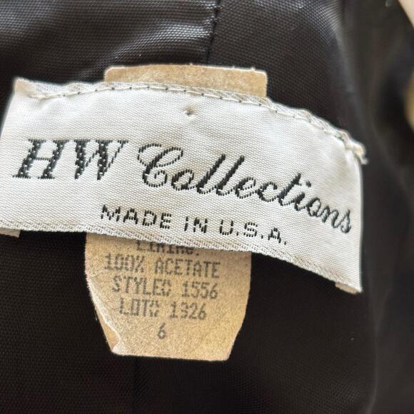 HW Collections Black Velvet Halter Dress Beaded Bodice XS/S - Picture 8 of 8